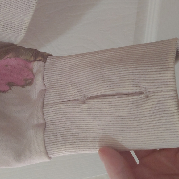 Joy Lab pink marble hoodie w/ thumb holes - Picture 2 of 5